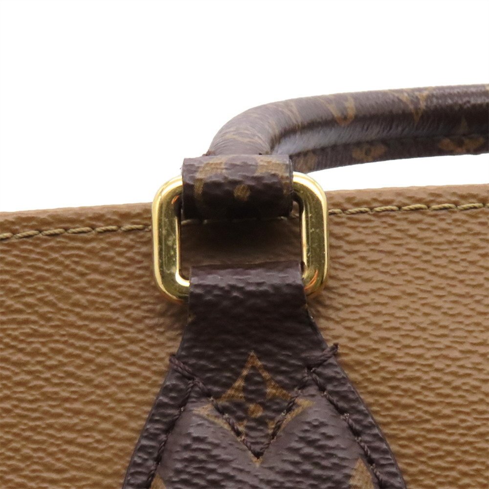 Louis Vuitton Tote Bag Monogram Reverse Giant On the Go MM M45321 Shoulder - Picture 7 of 16